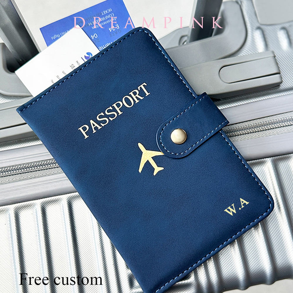 Travel Accessories Gifts For Men - تخصيص اسم محفظة جواز السفر الفاخرة