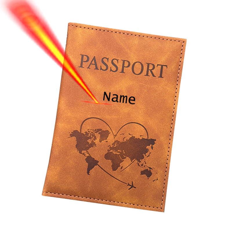 Travel Accessories Gifts For Men - اسم شخصي حامل جواز السفر محفظة