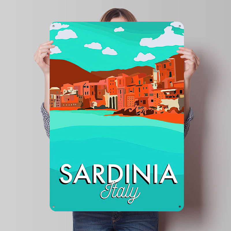 Travel Accessories For Europe - لافتات معدنية عتيقة مخصصة بتصميم ملصق