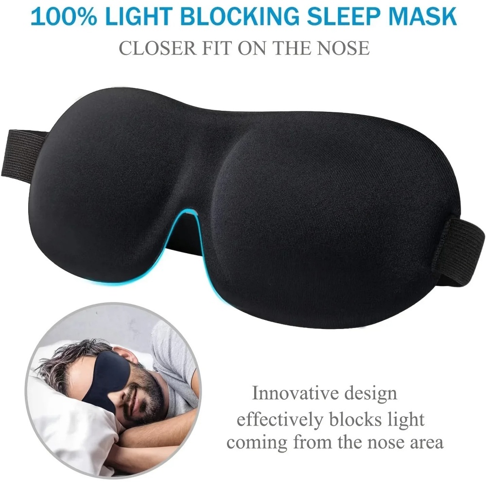 Travel Accessories Eye Mask - قناع نوم ثلاثي الأبعاد، غطاء عين