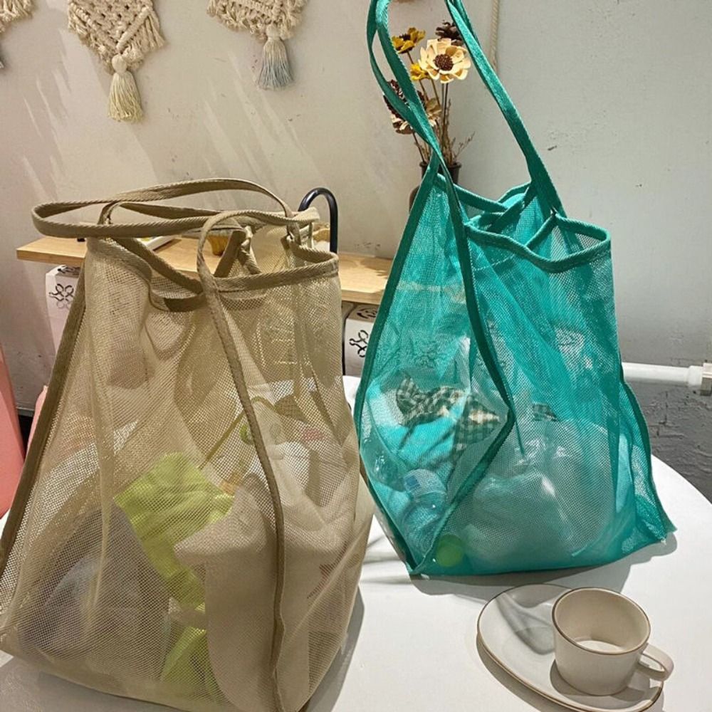 حقيبة كتف شبكية شفافة خفيفة ال - مراجعة Travel Packing Accessories وسعره