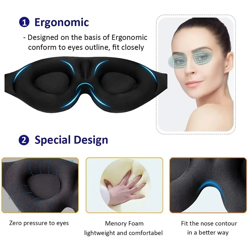 قناع نوم للنوم على الجانب، قنا - مراجعة Travel Accessories Eye Mask وسعره