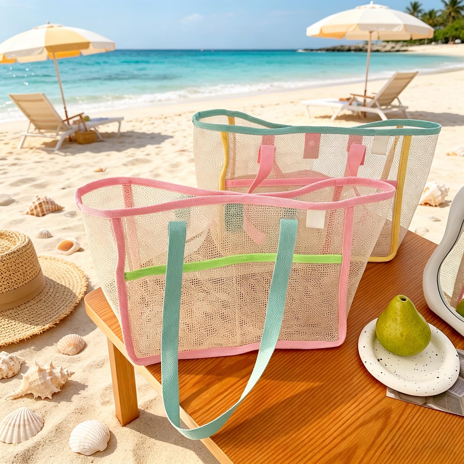 حقائب شاطئ نسائية ملونة قابلة  - مراجعة Travel Accessories Deals وسعره