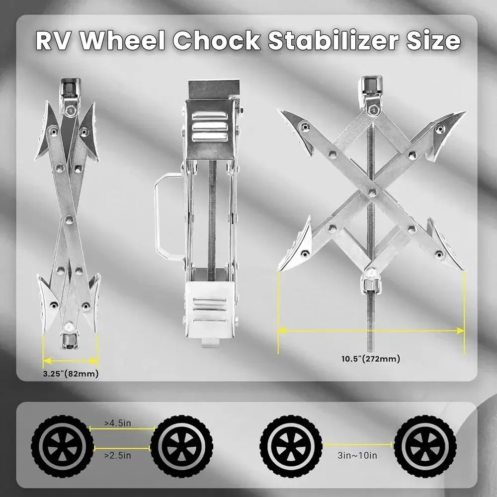 حاجز عجلات RV على شكل X يناسب  - مراجعة Travel Accessories Usa وسعره