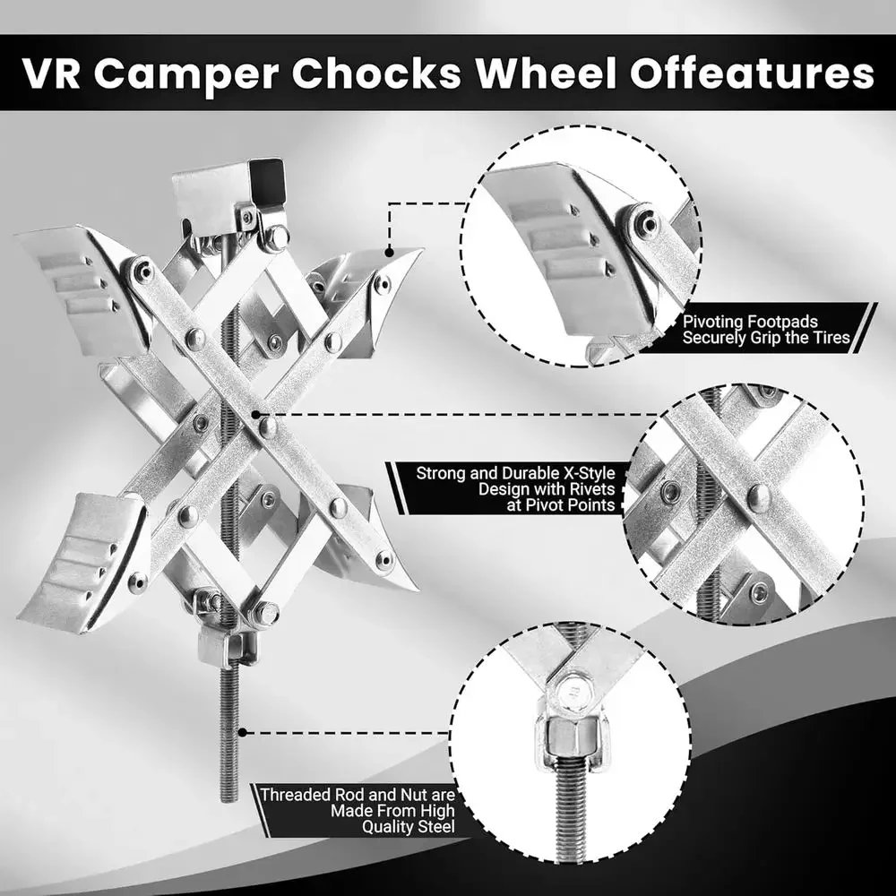 حاجز عجلات RV على شكل X يناسب  - مراجعة Travel Accessories Usa وسعره