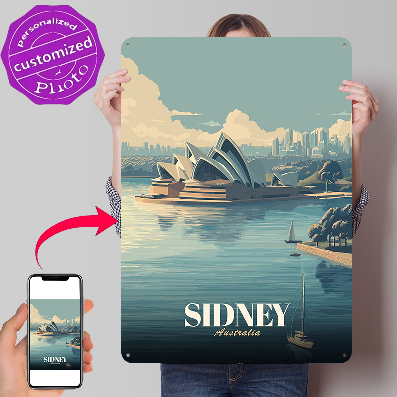 لافتة معدنية مطبوعة ثلاثية الأ - مراجعة Travel Accessories Sydney وسعره
