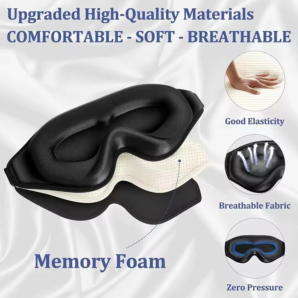 قناع عين ثلاثي الأبعاد، مريح و - مراجعة Travel Accessories Eye Mask وسعره