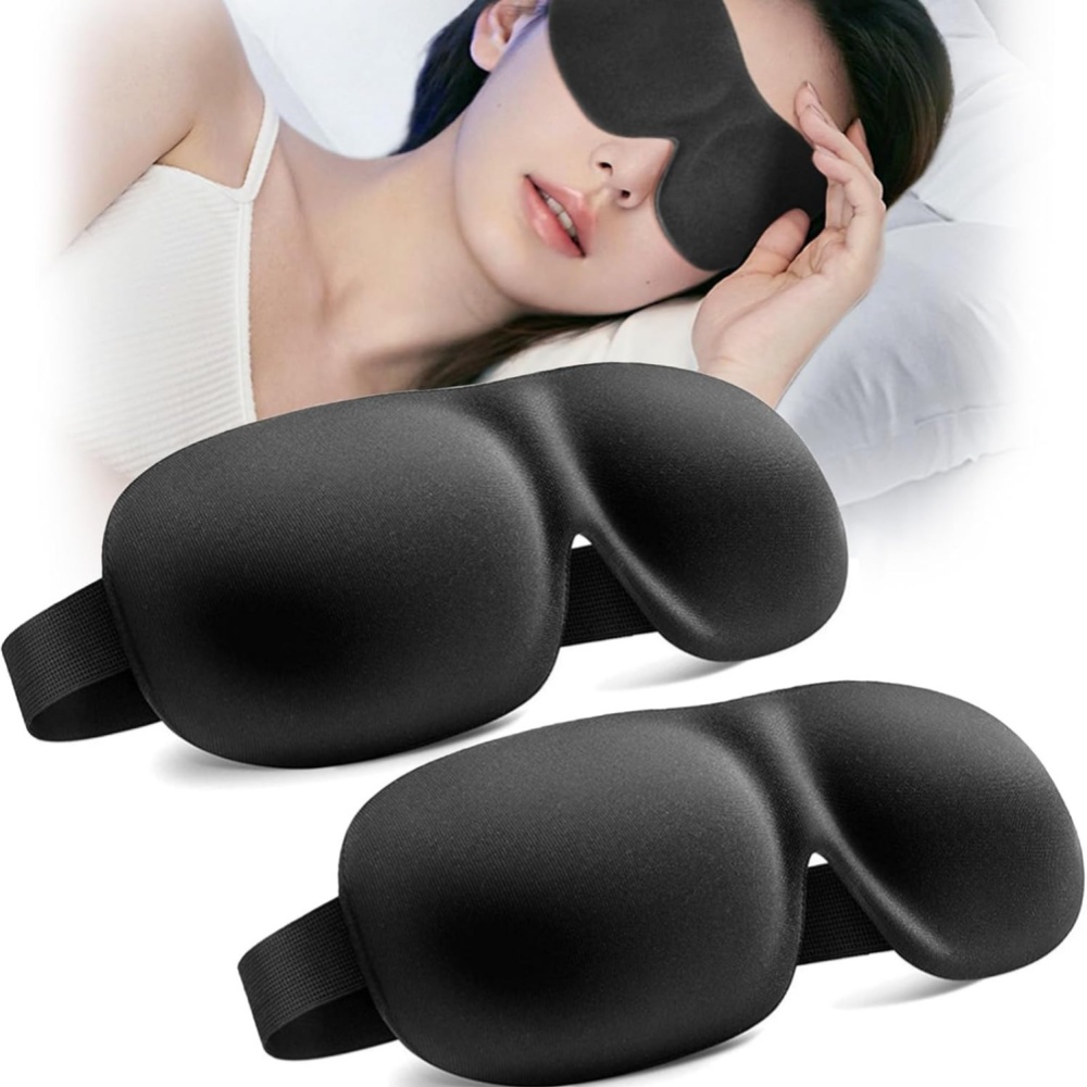 قناع نوم ثلاثي الأبعاد، غطاء ع - مراجعة Travel Accessories Eye Mask وسعره