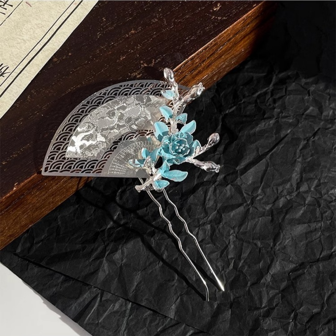 دبوس شعر جديد على شكل مروحة عل - مراجعة Travel Accessories For Women وسعره