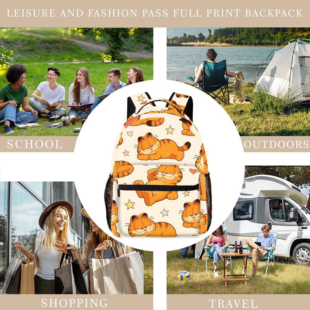 حقيبة ظهر مضحكة على شكل غارفيل - مراجعة Travel Packing Accessories وسعره