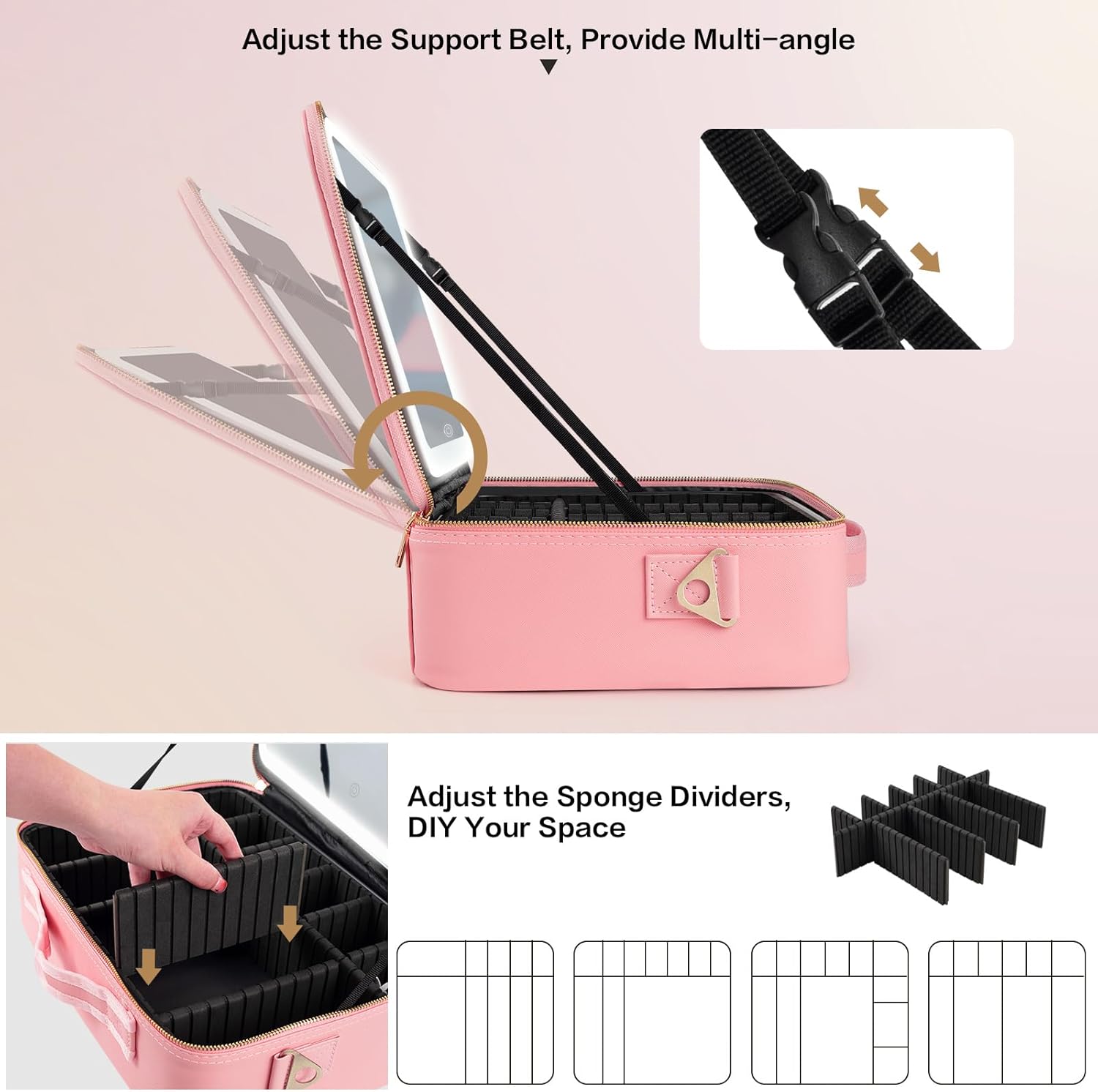 حقيبة مكياج كبيرة السعة 15''×1 - مراجعة Travel Packing Accessories وسعره